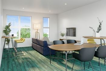 Living Area With Working Space at Link Apartments® Mixson, North Charleston